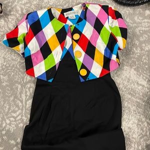 Womens Maggie Boutique dress with cropped jacket, size 4